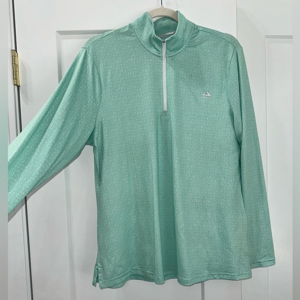 Long Sleeve Mint Green Adidas Pullover